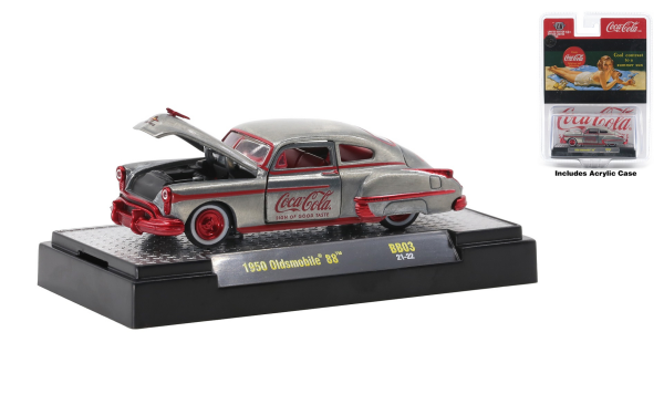 Diecast Republic M2 Machines Coca Cola 1950 Oldsmobile 88 Ultra Chase Raw