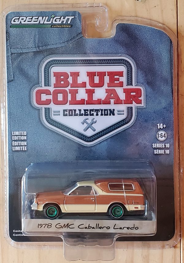 Diecast Republic Greenlight 1978 GMC Caballero Laredo Blue Collar Collection Series 10 Chase