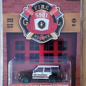 Diecast Republic 2000 Jeep Cherokee Green Machine Fire & Rescue Scottsdale Pennsylvania Fire Department