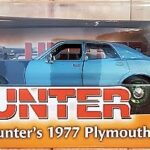 Diecast Republic Greenlight Hollywood Rick Hunter's 1977 Plymouth Fury Green Machine Hunter TV Show