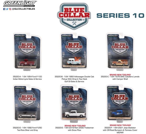 Diecast Republic Blue Collar Collection Series 10 Factory Sealed Case